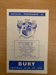 1962-3 League Cup Semi Final Bury V Birmingham for sale on Ebay