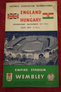 England vs Hungary International Soccer Match 1953. for sale on Ebay