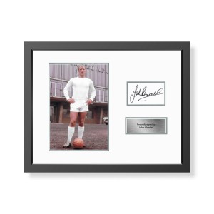 John Charles Signed Leeds United Framed Photo Display Leeds Autograph COA for sale on Ebay