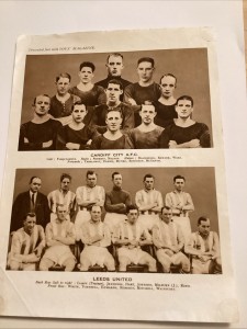 Cardiff City & Leeds Utd Uncut Team Photo Poss 1929 Boys Magazine Rare for sale on Ebay