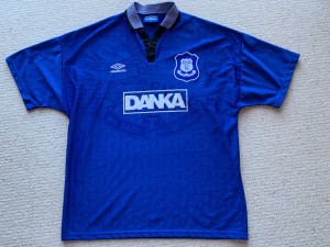 Everton Mens Home Shirt 1995/1996 - Size XL for sale on Ebay