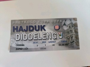 TICKET FOR COLLECTORS: HAJDUK SPLIT CROATIA -DUDELANGE LUXEMBOURG UEFA CUP 1999 for sale on Ebay