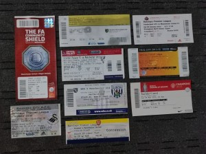 9 x Manchester United 2013-2014 Tickets for sale on Ebay