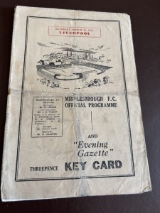 Middlesbrough V Liverpool Div1 Football Programme 10/3/1951 1950/1 for sale on Ebay