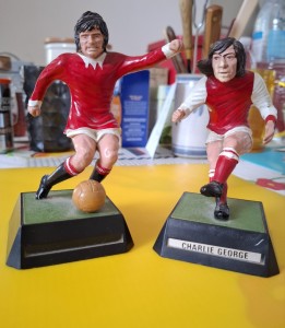Wembley Soccer Stars Mettoy George Best Charlie George Manchester United Arsenal for sale on Ebay