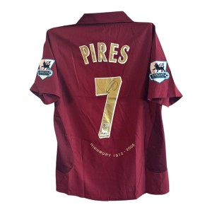 Robert Pires Signed Shirt ACG Authentication Arsenal 05/06 Auto Proof Jersey  for sale on Ebay