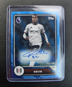 Topps Flagship Premier League 2026/27 Fulham Kevin Blue Parallel Auto #101/150 for sale on Ebay