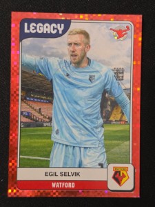 2025/26 Panini Football EFL - Egil Selvik Watford Legacy Red Matrix /10 for sale on Ebay