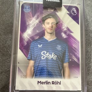 Topps Debut Season Merlin Rohl Everton Premier League 1/25 bookend for sale on Ebay