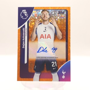 Dejan Kulusevski Auto 12/25 Orange Topps Premier League 2025/26 Tottenham for sale on Ebay