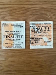West Ham Ticket Stubs - FA and Cup Winners’ Cup Final Tie Tickets 1964 & 1965 for sale on Ebay