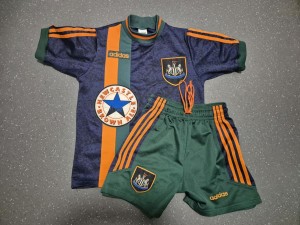 Original 1994/95 Newcastle United Adidas Away Youth Kit – Shirt & Shorts