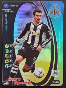 GARY SPEED - NEWCASTLE UNITED - 2001-02  FOOTBALL CHAMPIONS FOIL CARD for sale on Ebay