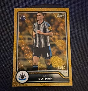 Topps Premier League 2026/27 Sven Botman Newcastle United #203 Parallel 18/50 for sale on Ebay