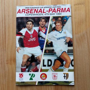 Arsenal vs Parma 1994 European Cup Winners Cup Football Programme for sale on Ebay