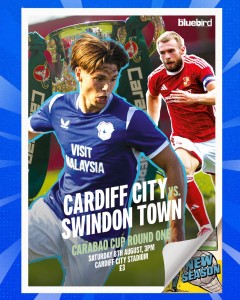 CARDIFF CITY  V Swindon  Town Official  Matchday Programme Carabao Cup  8/8/2026 for sale on Ebay