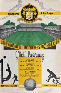 Wolverhampton Wanderers v Burnley Div 1 1948/49 for sale on Ebay