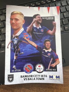 2026/27 BANGOR CITY 1876 V BALA TOWN - CYMRU LEAGUE NORTH for sale on Ebay