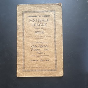 1933 - 34 Faversham District Football League Handbook Kent Pre War Amateur Club for sale on Ebay