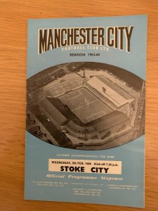 1964 League Cup Semi Final Man City V Stoke for sale on Ebay