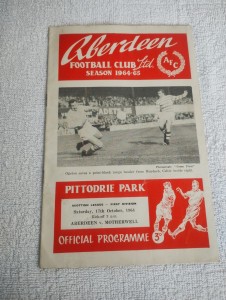 Aberdeen Football Club Programme - Aberdeen v Motherwell - Sat 17th Oct 1964 for sale on Ebay