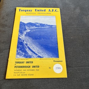 1960/61 Torquay Utd v Peterborough FAC for sale on Ebay