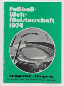 1974 FIFA World Cup Group 3 - BULGARIA v. URUGUAY for sale on Ebay