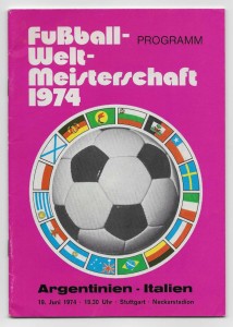 1974 FIFA World Cup Group 4 - ARGENTINA v. ITALY for sale on Ebay
