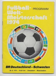 1974 FIFA World Cup Group B - WEST GERMANY v. SWEDEN for sale on Ebay