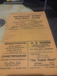 Keynsham Town v Mangotsfield United Bristol District League Programme 1971-1972 for sale on Ebay