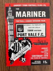 GRIMSBY TOWN V PORT VALE. 17TH FEBRUARY 1979. DIVISION FOUR.  for sale on Ebay