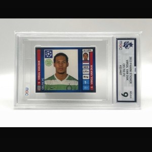 Virgil Van Dijk 2013 Panini Champions League Rookie Sticker #610 Celtic MGC 9 for sale on Ebay