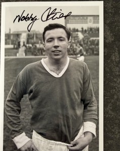 Autographed photo card - Nobby Stiles Manchester United for sale on Ebay