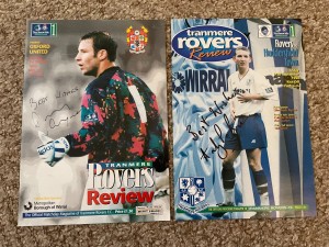 2 x TRANMERE ROVERS - Signed 9 x 6 Programme Covers [Covers Only] for sale on Ebay
