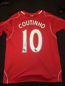 Phillipe Coutinho Signed Liverpool Shirt With COA Brazil for sale on Ebay