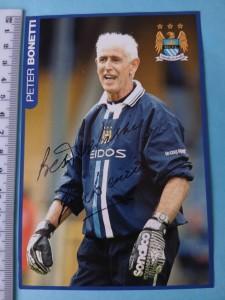Peter Bonetti -  Man City Coach & England Signed Promo Card for sale on Ebay