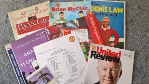 Manchester United Signed Alex Ferguson Programme Job Lot for sale on Ebay