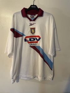 Aston Villa Away Football Shirt 1999/2000 Reebok Vintage Retro Size XL Rare 90s for sale on Ebay