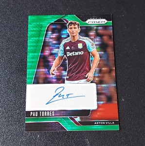 Panini Prizm Premier League 2024-25 Pau Torres Signatures Auto S-PT Aston Villa for sale on Ebay