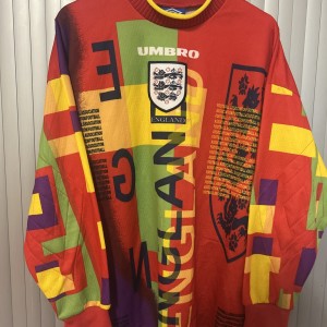 Vintage England Goalkeeper Football Shirt 1996 - Medium for sale on Ebay