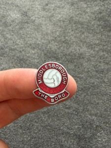 Vintage Middlesbrough Fc Gomm Ball Badge - 