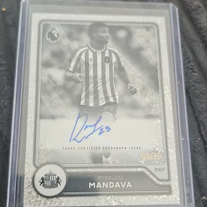 Topps PL 2026/27 Reinildo Mandava Sunderland Auto BA-RM 69/75 for sale on Ebay