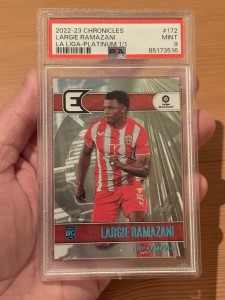 Largie Ramazani La Liga Platinum 1/1 Psa 9 Leeds Almeria Valencia for sale on Ebay