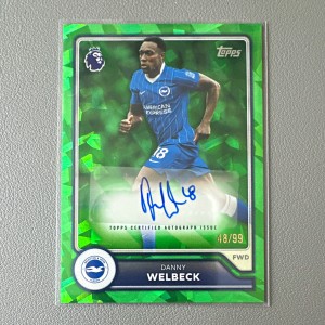 Topps PL Flagship 26/27 Danny Welbeck Brighton Auto Green Numbered 48/99 for sale on Ebay