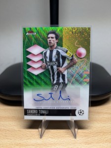 Sandro Tonali Topps Finest Ucc Auto /99 Newcastle United for sale on Ebay
