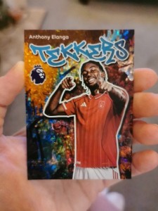 Topps Premier League Anthony Elanga Nottingham Forest Tekkers 25/25 Bookend for sale on Ebay