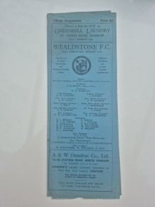 1950/51 - Wealdstone Res v Sutton Utd Res- Athenian League Res- 24th March 1951. for sale on Ebay