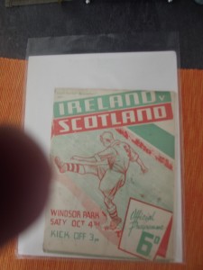 IRELAND v SCOTLAND PROGRAMME FOR GAME OCTOBER 1947 NORTHERN IRELAND for sale on Ebay