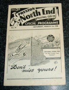 Preston v Sunderland 1957/58 for sale on Ebay