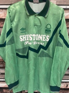 1991-1993 Nottingham Forest Rare 3rd Shirt Long Sleeve Adult Large Umbro for sale on Ebay